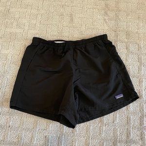 Patagonia women’s baggies S black tie waist